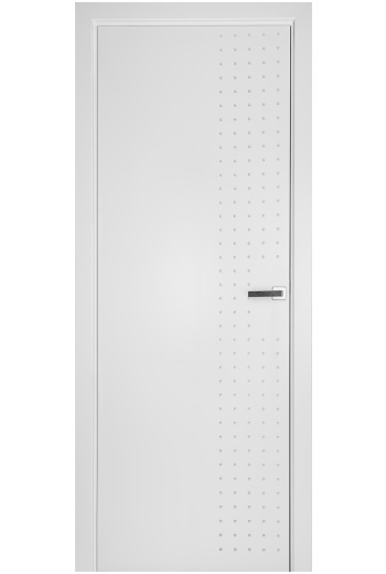 Врата с уникален дизайн в бяло