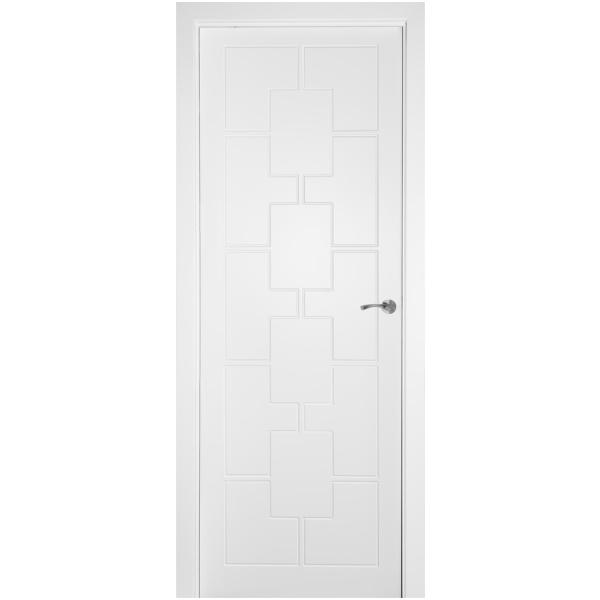 Врата със съвременна визия в бяло