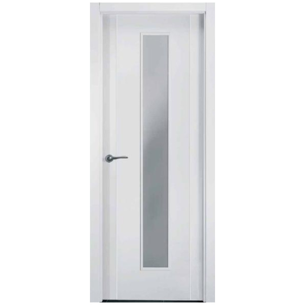 Врата с малко остъкляване. Евтина бяла врата с много добра топло и шумо изолация.