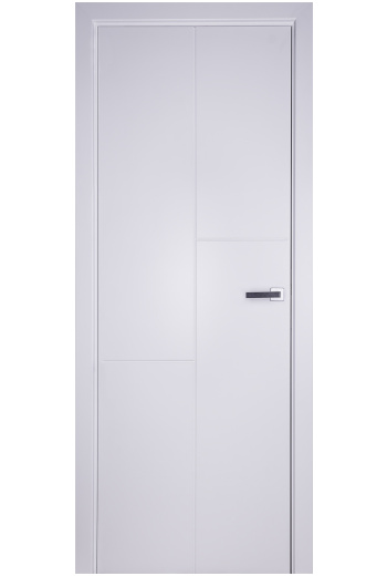 Модернистична инетриорна врата , прозиведена от мдф с бяло лаково покритие. Най-продаван модел врата.