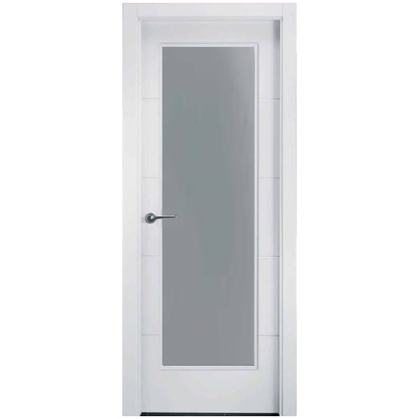 Врата с голямо остъкляване. Бял цвят врата. Изработва се по размер. Нестандартни размери врати.