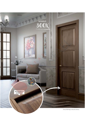 Луксозна класическа врата с естествен фурнир
