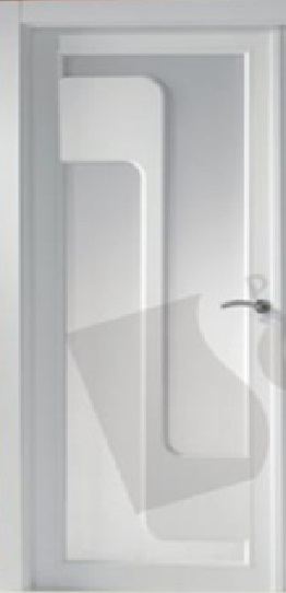 Интериорна врата с нестандартно остъкляване 902 - 1V